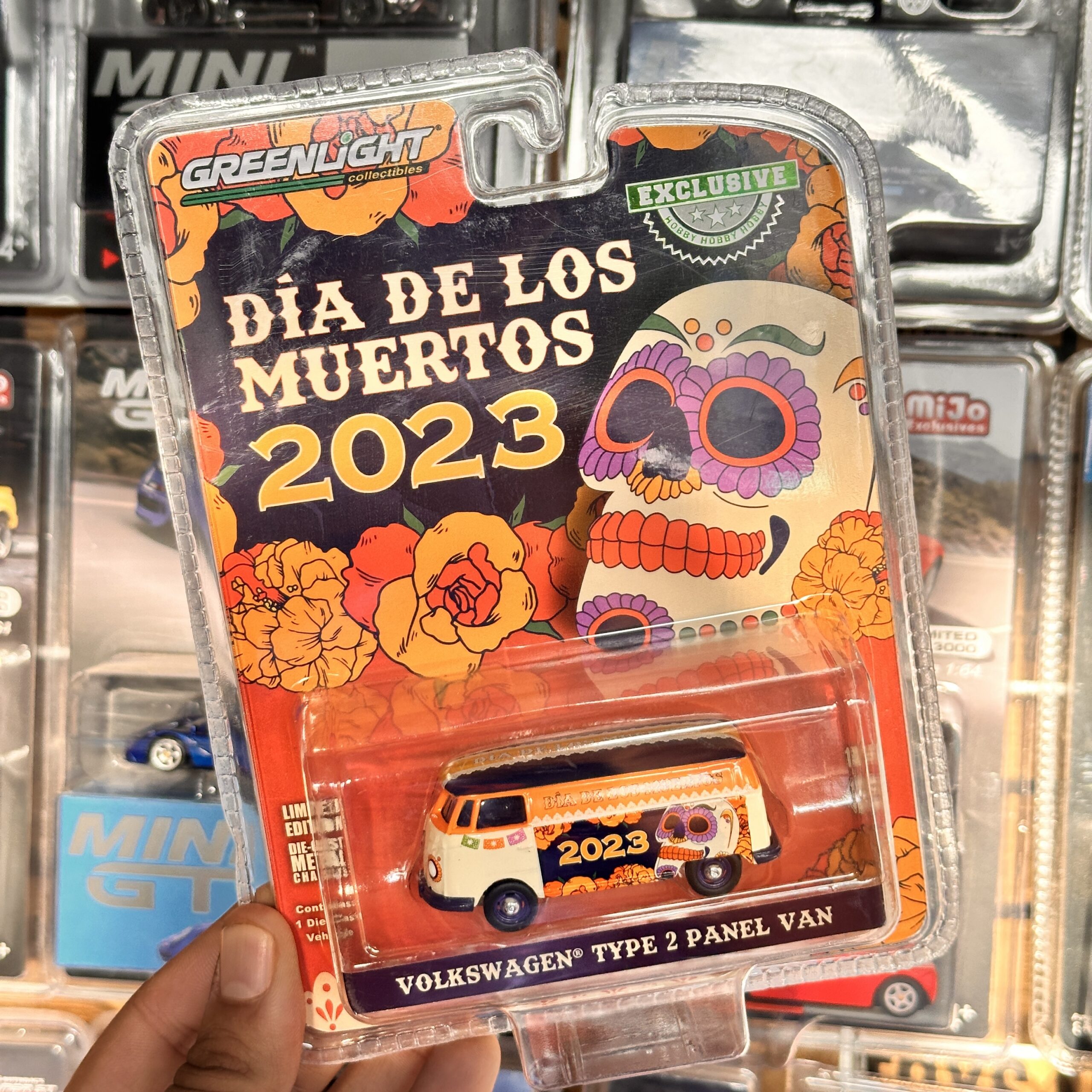 Greenlight Volkswagen Type 2 Panel Van Día de los Muertos 2023 1:64